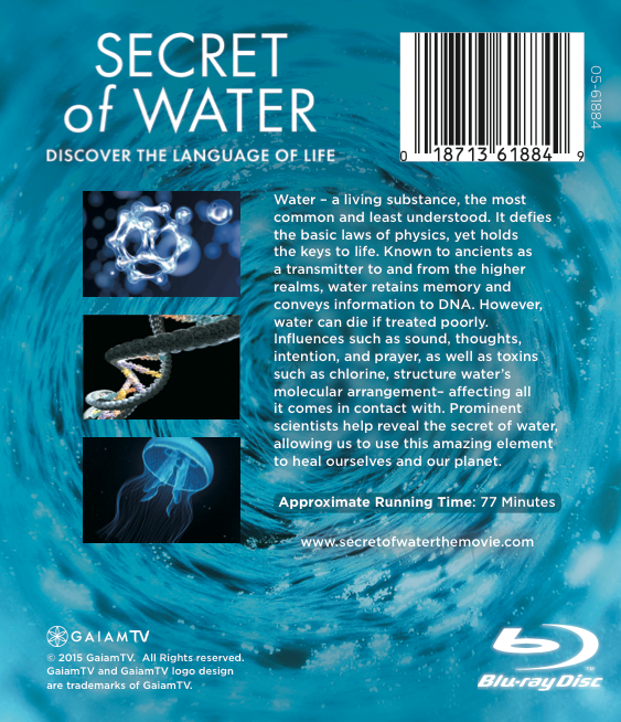 Secret of Water DVD / Blu-ray Back